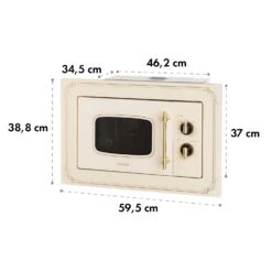 Victoria 20 Einbau-Mikrowelle, 20 L, 800 W, Grill: 1000 W, Elfenbein -Heimladen 10032592 yy 0010 logo