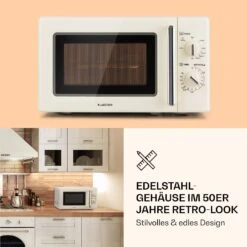 Caroline Mikrowellen-Grill 20 Ltr 700 W / 1000 W Ø 25,5cm Retro 12 Caroline Mikrowellen-Grill 20 Ltr 700 W / 1000 W Ø 25,5cm Retro -Heimladen 10032641 de 0005 logo
