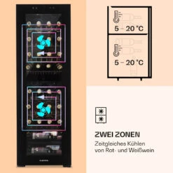 Shiraz 39 Duo Weinkühlschrank 2 Zonen 105l 39 Flaschen -Heimladen 10032661 de 0004 logo