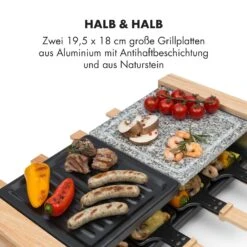 Chateaubriand Nuovo Raclette 1200W Aluminium / Stein 8 Personen Holz -Heimladen 10032729 de 0003 logo