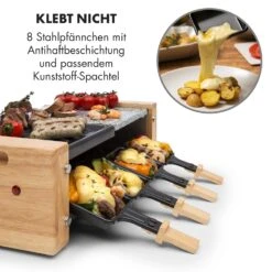 Chateaubriand Nuovo Raclette 1200W Aluminium / Stein 8 Personen Holz -Heimladen 10032729 de 0004 logo