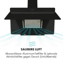 Aurica 90 Dunstabzugshaube, 90 Cm, Wandanbau, 165 W, Schwarz 16 Aurica 90 Dunstabzugshaube, 90 Cm, Wandanbau, 165 W, Schwarz -Heimladen 10032766 de 0005 logo