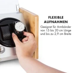 Hanoi 2 Uhrenbeweger, 2 Uhren, 3 Geschwindigkeiten, 4 Modi, Bambus -Heimladen 10032797 de 0007 logo