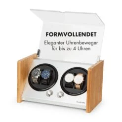 Hanoi 4 Uhrenbeweger, 4 Uhren, 3 Geschwindigkeiten, 4 Modi, Bambus -Heimladen 10032798 de 0003 logo