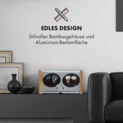 Hanoi 4 Uhrenbeweger, 4 Uhren, 3 Geschwindigkeiten, 4 Modi, Bambus -Heimladen 10032798 de 0005 logo