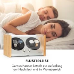 Hanoi 4 Uhrenbeweger, 4 Uhren, 3 Geschwindigkeiten, 4 Modi, Bambus -Heimladen 10032798 de 0006 logo