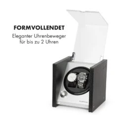 Tokyo 2 Uhrenbeweger, 2 Uhren, 3 Geschwindigkeiten, 4 Modi, Schwarz -Heimladen 10032799 de 0003 logo
