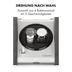 Tokyo 2 Uhrenbeweger, 2 Uhren, 3 Geschwindigkeiten, 4 Modi, Schwarz -Heimladen 10032799 de 0004 logo