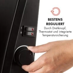 Gotland Glaskonvektor 600, 900 Und 1500W Standgerät Schwarz -Heimladen 10032867 de 0003 logo