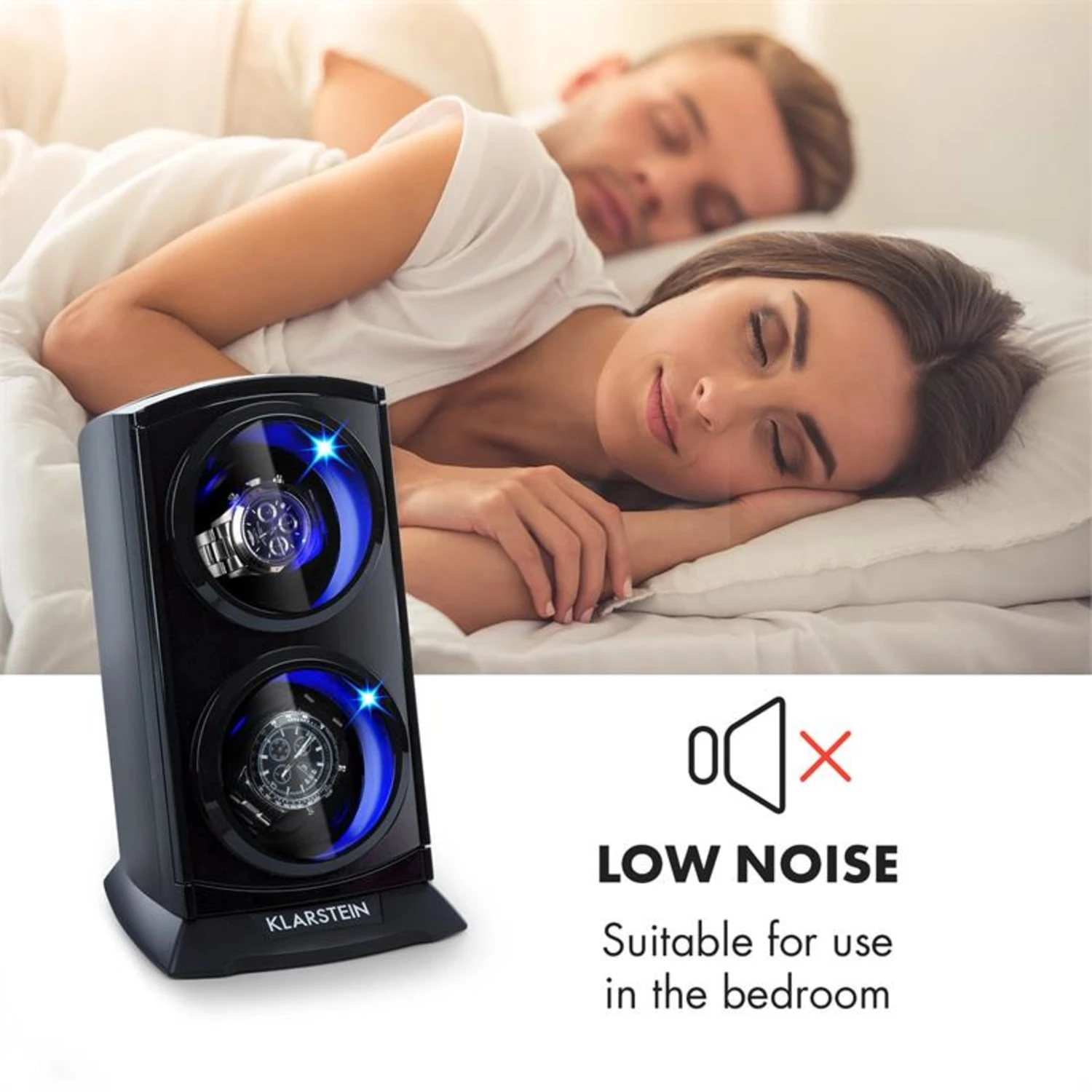 St. Gallen Premium Uhrenbeweger 2 Uhren 4 Geschwindigkeiten – Bild 6