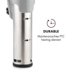 Quickstick Flex 1300W 3D Circulating 0-95 °C IPX7 Timer Silber -Heimladen 10032906 yy 0008 logo Klarstein Quickstick Flex silber