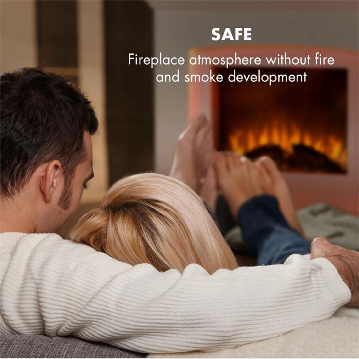 Aosta Light & Fire Elektrischer Kamin 1000/2000W Fernbedienung 4 Aosta Light & Fire Elektrischer Kamin 1000/2000W Fernbedienung – Bild 2