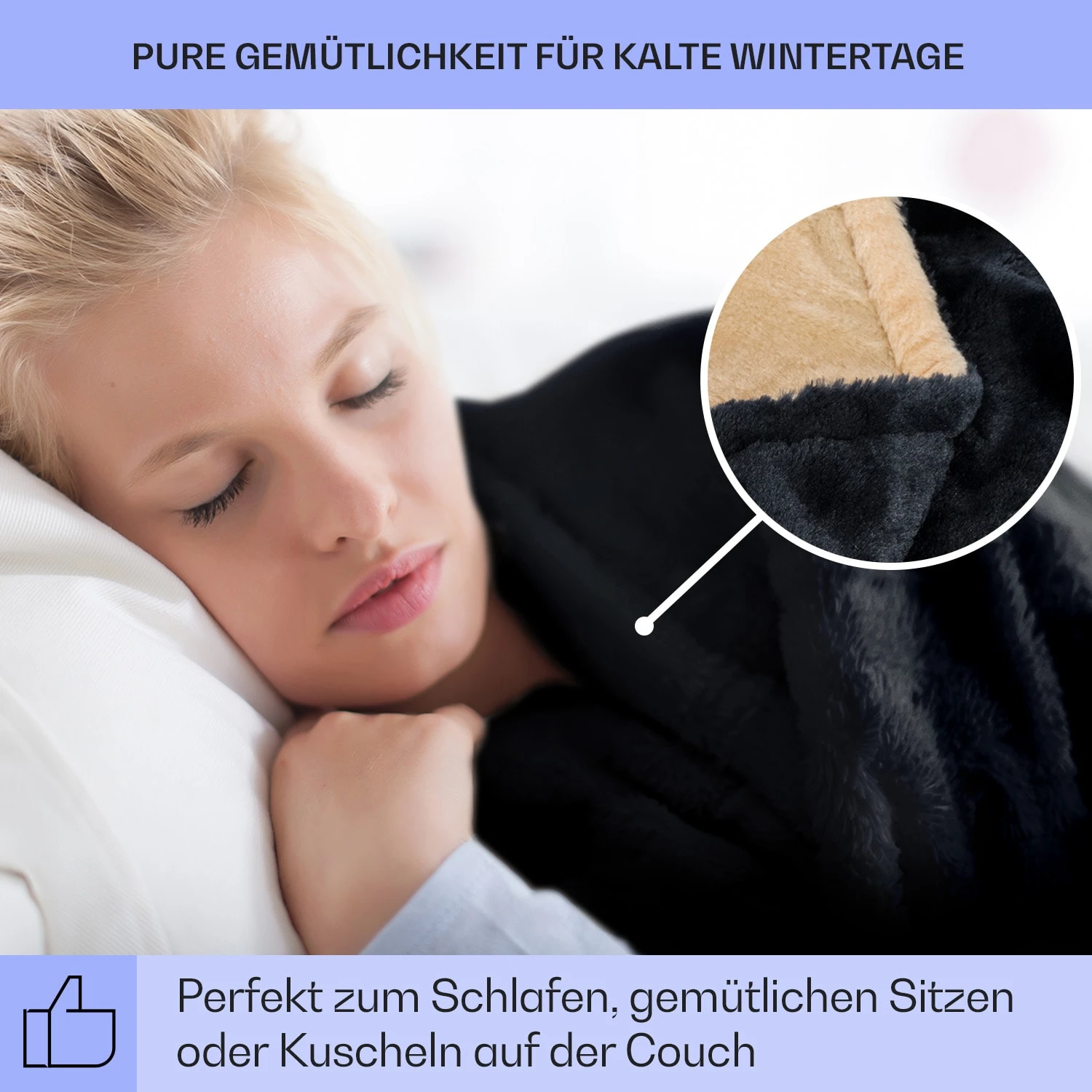 Dr. Watson SuperSoft Heizdecke 120 W 180 X 130 Cm Teddy-Plüsch 6 Dr. Watson SuperSoft Heizdecke 120 W 180 X 130 Cm Teddy-Plüsch – Bild 4