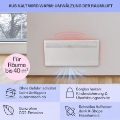 Hot Spot Slimcurve Heizgerät 80x40cm 40m² 2000W 5-40°C LED IP24 Weiß -Heimladen 10033016 de 0004 usp