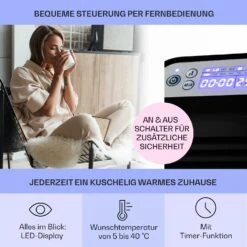 Hot Spot Slimcurve Heizgerät 80x40cm 40m² 2000W 5-40°C LED IP24 -Heimladen 10033017 de 0003 usp