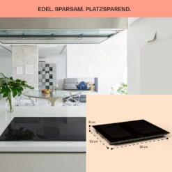 Delicatessa 60 Einbaukochfeld Induktion 4 Zonen 7000W Glaskeramik -Heimladen 10033021 de 0006 usp