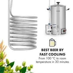 Chiller 6 Eintauchkühler Ø20 Cm 9 Schleifen 304 Edelstahl -Heimladen 10033081 yy 0002 logo Klarstein Chiller 6 Eintauchkuehler 9 Schleifen