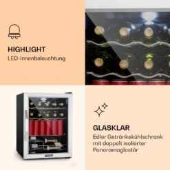 Beersafe XL Mix It Edition Kühlschrank 60 Ltr 4 Böden Panoramaglastür -Heimladen 10033120 de 0004 logo