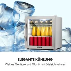 Beersafe L Crystal White Kühlschrank 47 Ltr 2 Böden Glastür Edelstahl -Heimladen 10033121 de 0004 logo