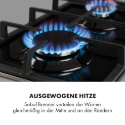 Ignito Domino Gaskochfeld 2-flammig Sabaf-Brenner Glaskeramik Schwarz -Heimladen 10033131 de 0003 logo