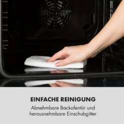 Kalahari Elektrischer Einbaubackofen 2300W 7 Funktionen Schwarz -Heimladen 10033187 de 0003 logo