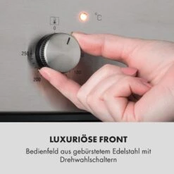 Kalahari Elektrischer Einbaubackofen 2300W 7 Funktionen Schwarz -Heimladen 10033187 de 0004 logo