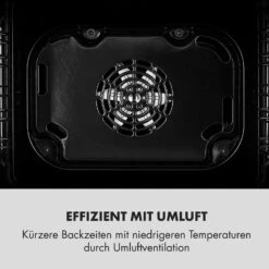 Kalahari Elektrischer Einbaubackofen 2300W 7 Funktionen Schwarz -Heimladen 10033187 de 0007 logo