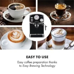 Espressionata Gusto Espressomaschine 1100W 15 Bar Druck Schwarz -Heimladen 10033209 yy 0004 logo Klarstein Espressionata Gusto Espressomaschine