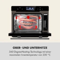MasterFresh Dampfbackofen 230°C 24l Touch-Bedienfeld Schwarz -Heimladen 10033284 de 0004 logo