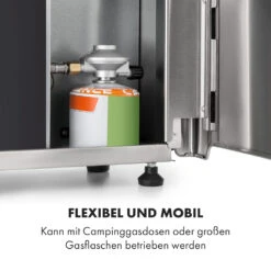 Crossfire Vertikaler Gasgrill 800°C Infrarot-Brenner 12.000 BTU Silber -Heimladen 10033288 de 0004 logo