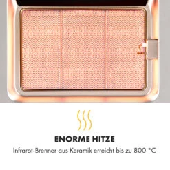 Crossfire Vertikaler Gasgrill 800°C Infrarot-Brenner 12.000 BTU Silber -Heimladen 10033288 de 0005 logo