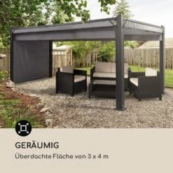 Pantheon Cortina Pavillon Mit Dach 3x4m 4 Seitenteile Grau -Heimladen 10033319 de 0004 logo