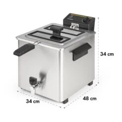 Family Fry Fritteuse 3000W Oil Drain Technology Edelstahl Silber 19 Family Fry Fritteuse 3000W Oil Drain Technology Edelstahl Silber -Heimladen 10033342 yy 0010 logo Klarstein Family Fry Fritteuse 3000W silber