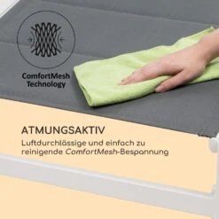 Renazzo Lounge Liegestuhl 70/30 PVC/PE Aluminium 6-Stufen Weiß Grau -Heimladen 10033364 de 0007 logo