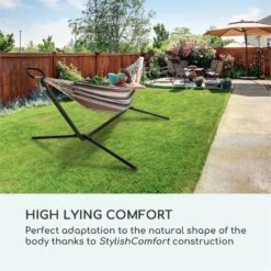 Sri Lanka Swing Hängematte Stahlrahmen 160 Kg Max. Gestreift 12 Sri Lanka Swing Hängematte Stahlrahmen 160 Kg Max. Gestreift -Heimladen 10033371 yy 0003 logo Blumfeldt Sri Lanka Swing Haengematte gestreift