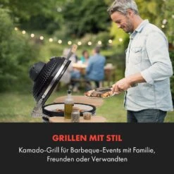 Queensize Kamado Grill Thermometer Abnehmbare Seitenteile Schwarz 13 Queensize Kamado Grill Thermometer Abnehmbare Seitenteile Schwarz -Heimladen 10033377 de 0002 logo