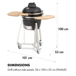 Queensize Kamado Grill Thermometer Abnehmbare Seitenteile Schwarz 21 Queensize Kamado Grill Thermometer Abnehmbare Seitenteile Schwarz -Heimladen 10033377 de 0010 logo