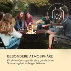 Pentos 2-in-1-Feuerschale Ø73cm Funkenschutz Ø60cm Grill Gusseisen -Heimladen 10033380 de 0003 logo