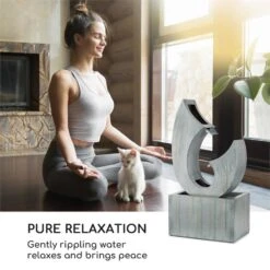 Trumpet Flow Gartenbrunnen 8W Verzinktes Metall LEDs Indoor & Outdoor -Heimladen 10033430 yy 0002 logo Blumfeldt Trumpet Flow Gartenbrunnen