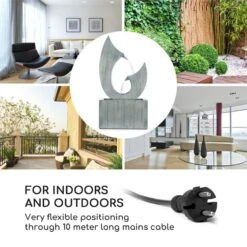 Trumpet Flow Gartenbrunnen 8W Verzinktes Metall LEDs Indoor & Outdoor -Heimladen 10033430 yy 0003 logo Blumfeldt Trumpet Flow Gartenbrunnen