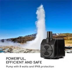 Trumpet Flow Gartenbrunnen 8W Verzinktes Metall LEDs Indoor & Outdoor -Heimladen 10033430 yy 0007 logo Blumfeldt Trumpet Flow Gartenbrunnen