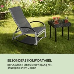 Beverly Wood Sonnenliege Schaukelstuhl Aluminium Grau -Heimladen 10033454 de 0005 logo