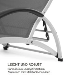 Beverly Wood Sonnenliege Schaukelstuhl Aluminium Grau -Heimladen 10033454 de 0006 logo