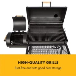 Beef Brisket Smoker Grill Holzkohlegrill/Smoker Edelstahl-Grill Mobil 13 Beef Brisket Smoker Grill Holzkohlegrill/Smoker Edelstahl-Grill Mobil -Heimladen 10033460 yy 0003 logo Klarstein Beef Brisket Smoker Grill schwarz