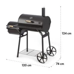 Beef Brisket Smoker Grill Holzkohlegrill/Smoker Edelstahl-Grill Mobil 19 Beef Brisket Smoker Grill Holzkohlegrill/Smoker Edelstahl-Grill Mobil -Heimladen 10033460 yy 0009 logo Klarstein Beef Brisket Smoker Grill schwarz