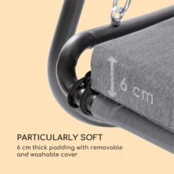 Garden Grove Gartenliege Swing Bed Stahlrahmen Sonnendach Polyester 16 Garden Grove Gartenliege Swing Bed Stahlrahmen Sonnendach Polyester -Heimladen 10033462 yy 0006 logo Blumfeldt Garden Grove Swingbed anthrazit