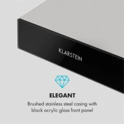 Contempo Unterbau-Dunstabzugshaube 60cm 175m³/h LED Edelstahl Acryl -Heimladen 10033470 uk 0007 logo Klarstein Contempo Unterbau Dunstabzugshaube reedit