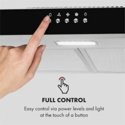 Contempo Unterbau-Dunstabzugshaube 60cm 175m³/h LED Edelstahl Acryl -Heimladen 10033470 uk 0008 logo Klarstein Contempo Unterbau Dunstabzugshaube reedit