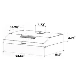 Contempo Unterbau-Dunstabzugshaube 60cm 175m³/h LED Edelstahl Acryl -Heimladen 10033470 uk 0009 logo