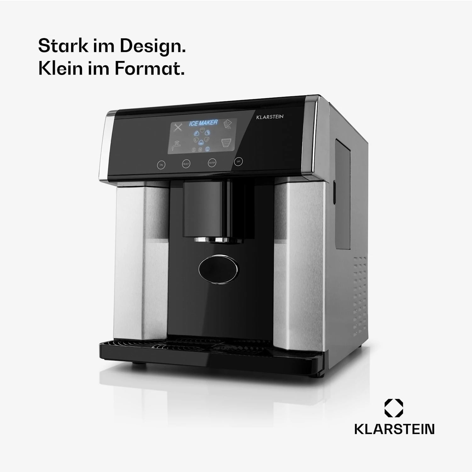 Eiszeit Eiswürfelmaschine Edelstahl 3 Eiswürfelgrößen Silber 5 Eiszeit Eiswürfelmaschine Edelstahl 3 Eiswürfelgrößen Silber – Bild 3